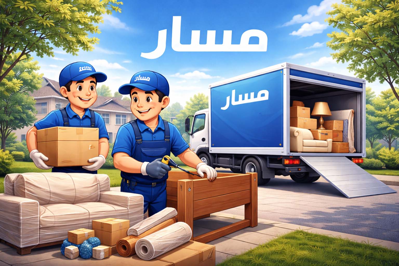 مسار لنقل الأثاث والخدمات المنزلية